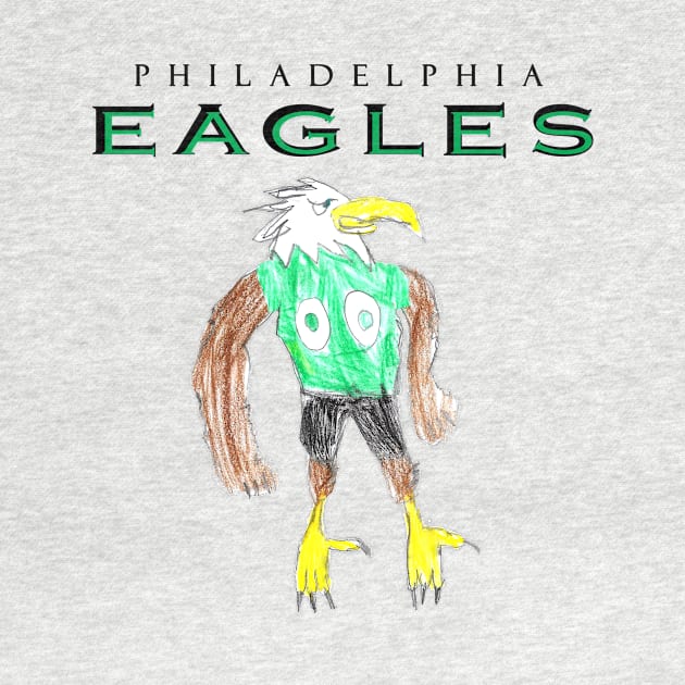 Philadelphia Eagles Mascot Design by Kids’ Drawings 